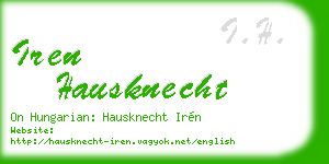iren hausknecht business card
